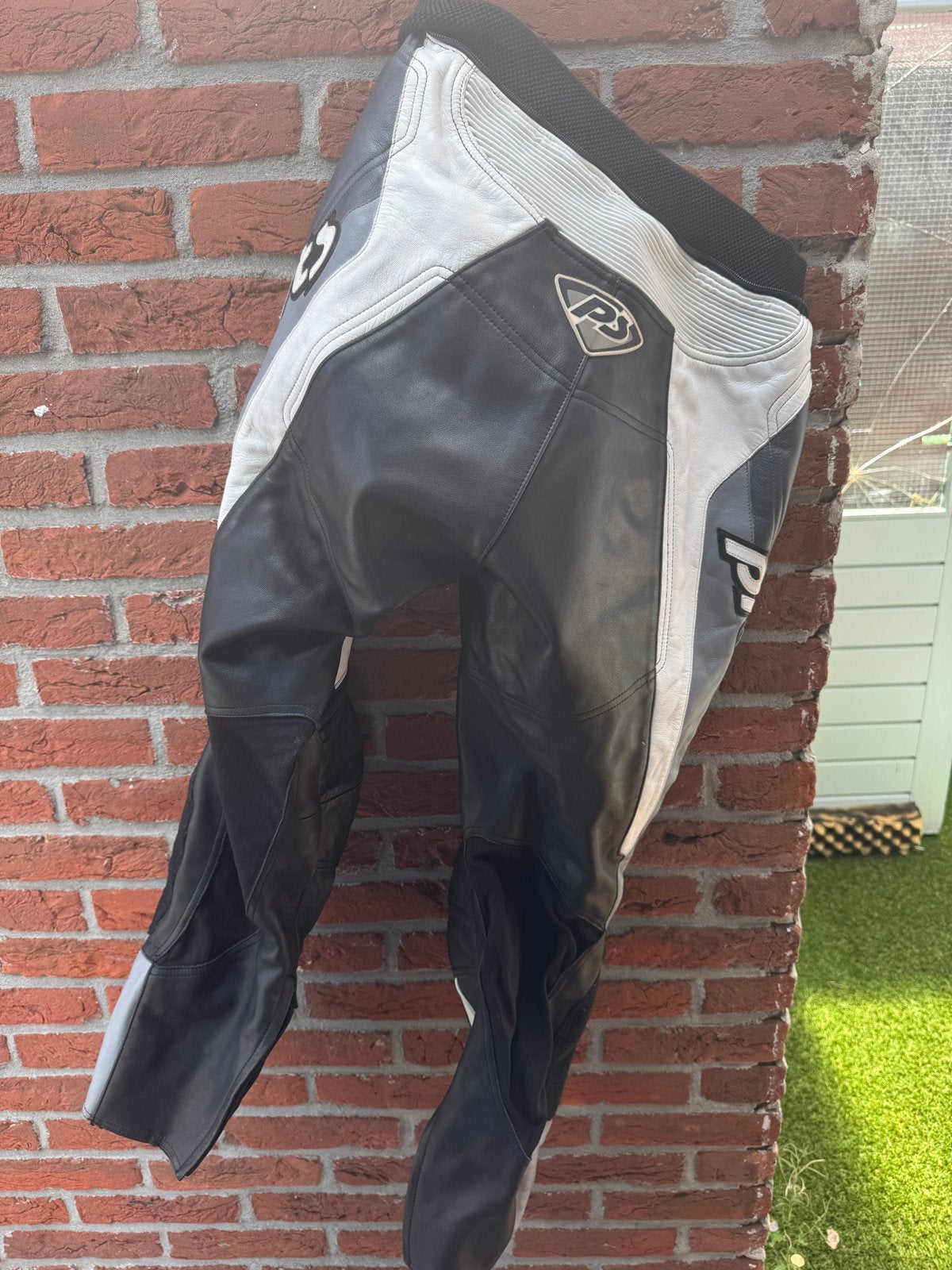 Leren motorjas en -broek (combipak) - Maat 58/XL en 56/L, Ophalen of Verzenden, Tweedehands, Heren, Combipak