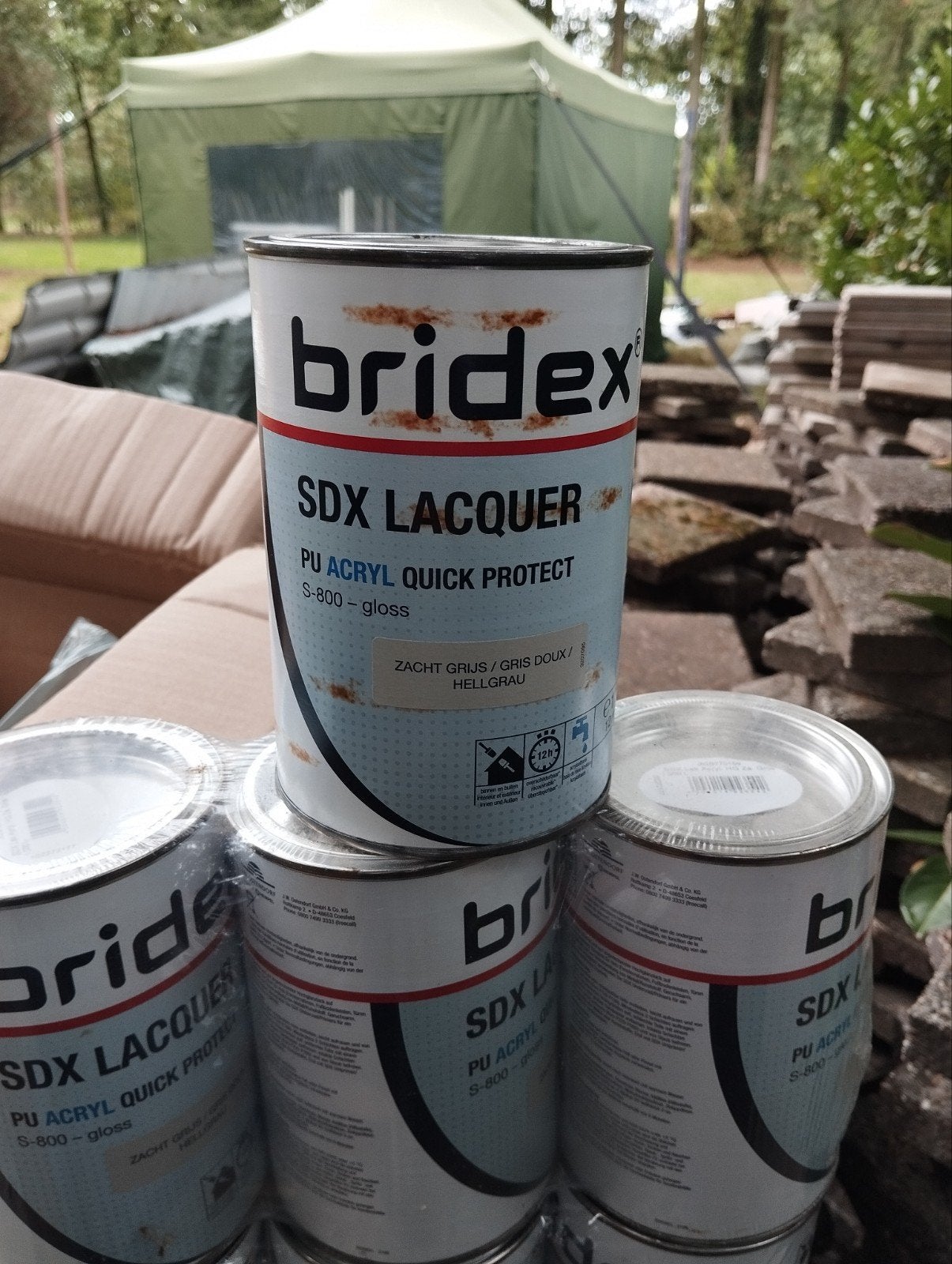te koop 7ltr acryl verf grijs. blikken zijn ongeopend, 5 tot 10 liter, Nieuw, Ophalen of Verzenden, Verf