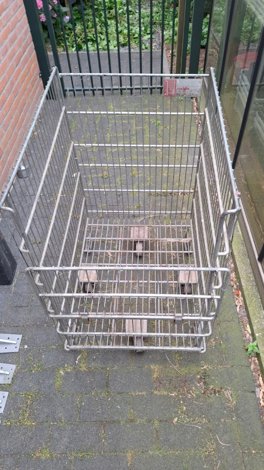 Transportkar, transportcontainer, draadcontainer, 100 liter of meer, Ophalen, Transportkar
