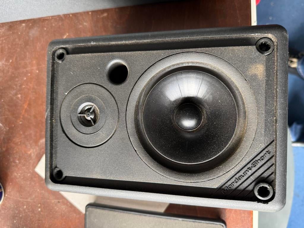 2 Mordaunt Short CS1 compact speakers, Overige merken, Ophalen of Verzenden, Zo goed als nieuw, 60 tot 120 watt