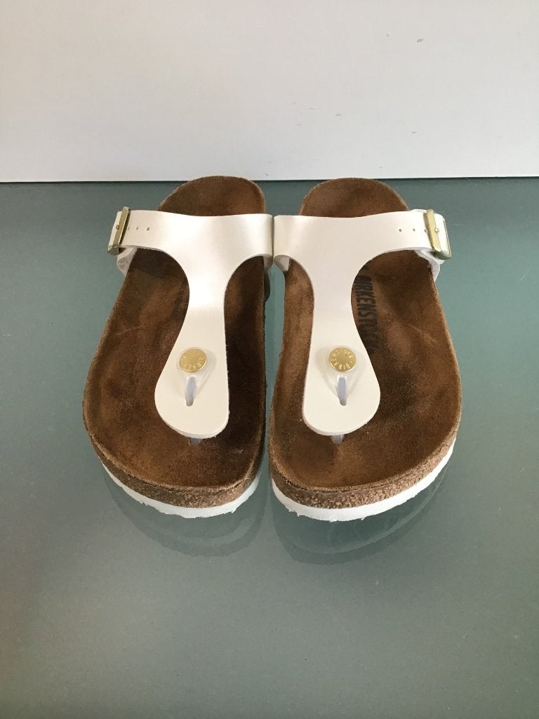 Birkenstock 36 slippers Gizeh wit | Nieuw | Gratis verzenden, Slippers, Verzenden, Wit, Nieuw
