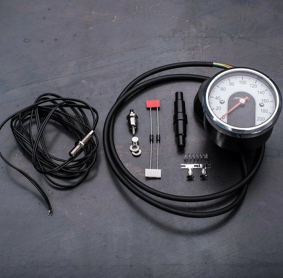 Motogadget Motoscope Tiny Speedster Zwart Geanodiseerd, Ophalen of Verzenden