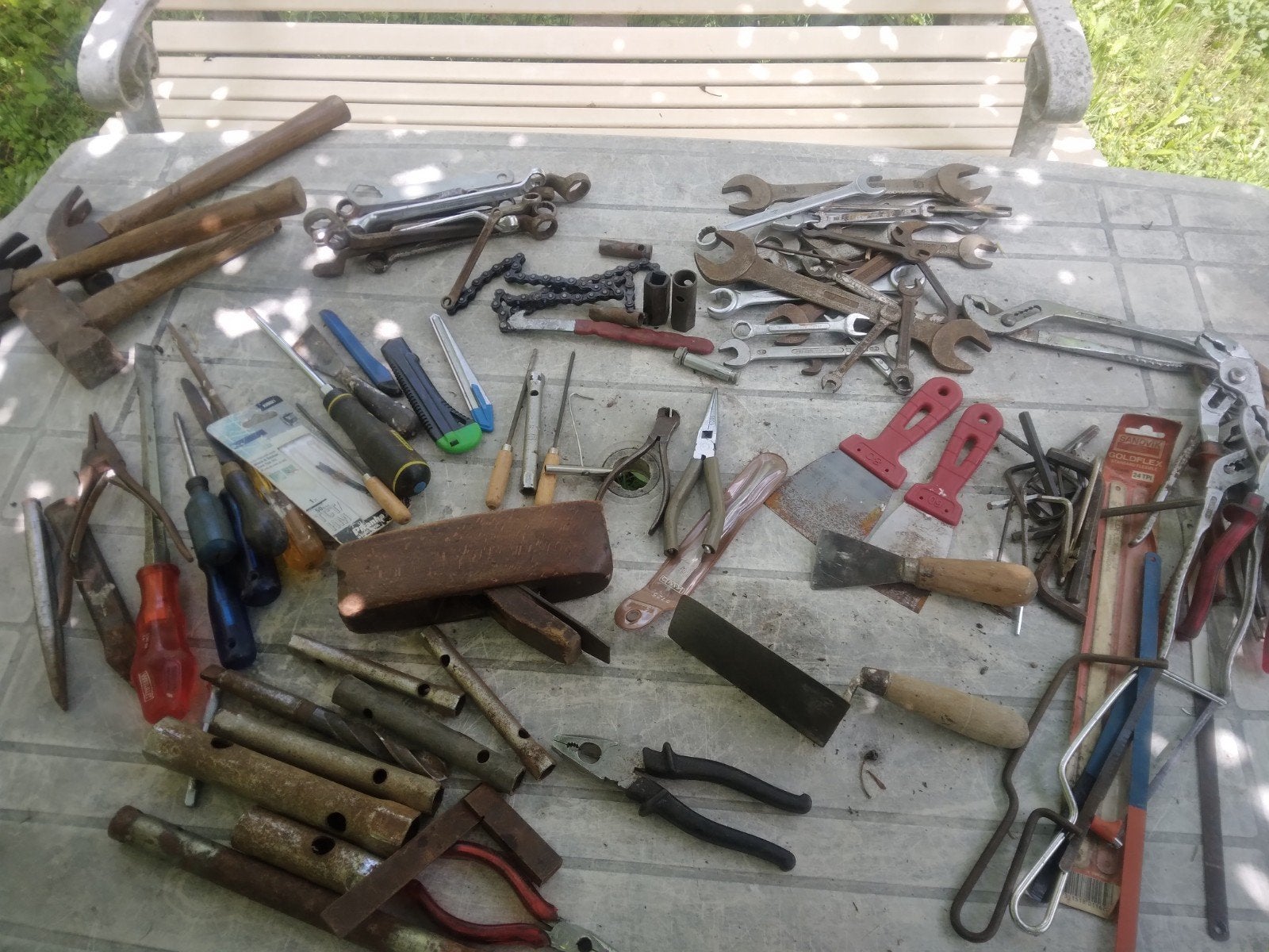 Grote partij gereedschap: hamers, sleutels, tangen, Doe-het-zelf en Verbouw, Gereedschap | Handgereedschap, Ophalen of Verzenden