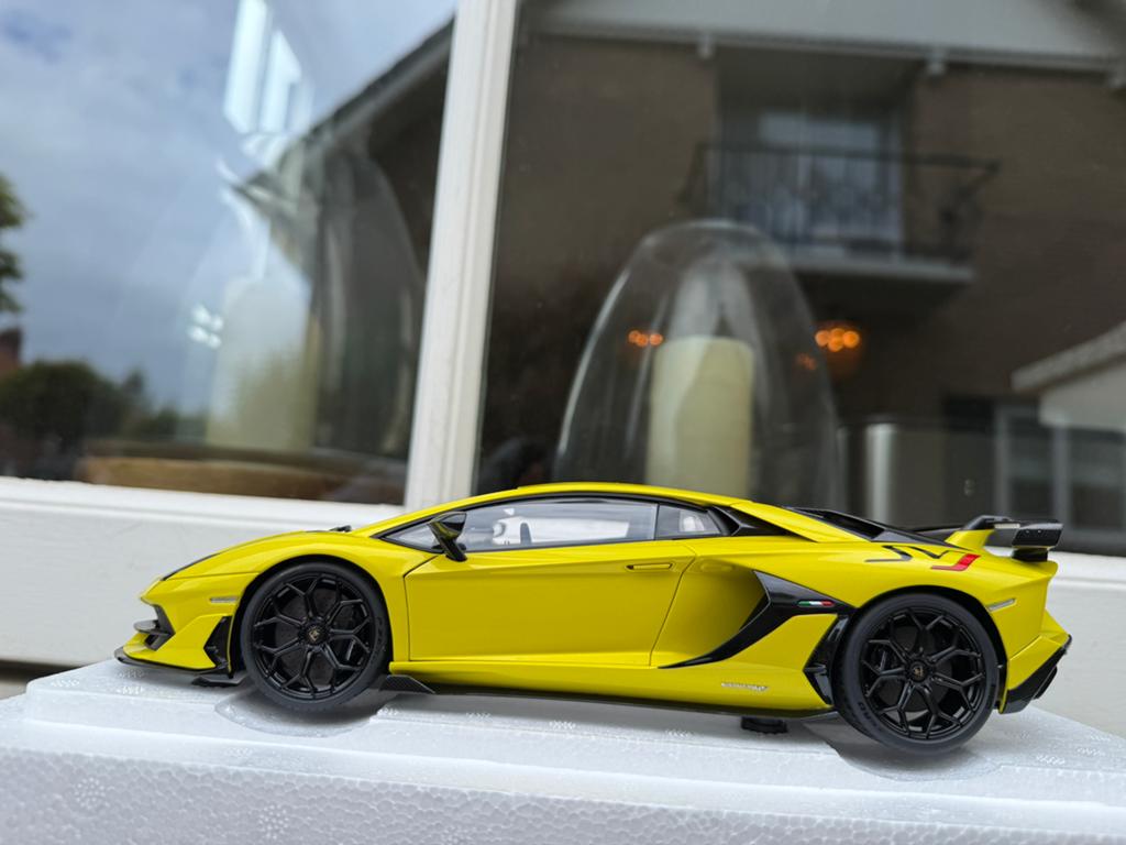 1:18 Lamborghini Aventador SVJ Pearl Yellow Autoart 79175, Auto, Autoart, Nieuw, Ophalen of Verzenden