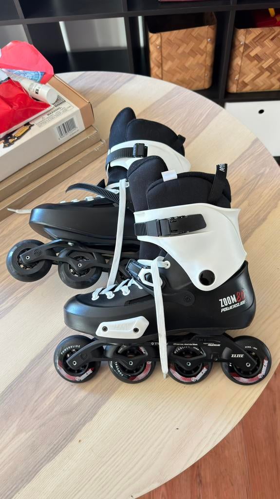 Powerslide Zoom 80 Pro - Black Inline Skates maat 43/44, Ophalen of Verzenden, Zo goed als nieuw, Inline skates 4 wielen, Powerslide