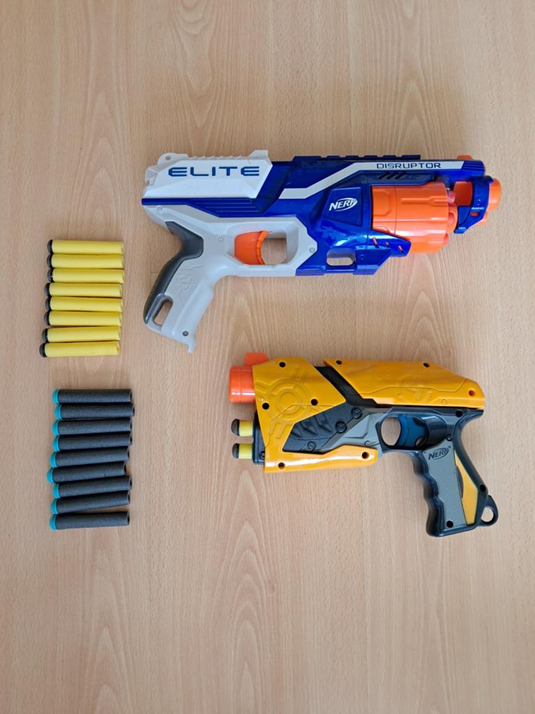 Nerf Elite Disruptor & Nerf N-Strike Dart Tag met pijltj, Kinderen en Baby's, Speelgoed | Overig, Gebruikt, Jongen of Meisje, Ophalen of Verzenden