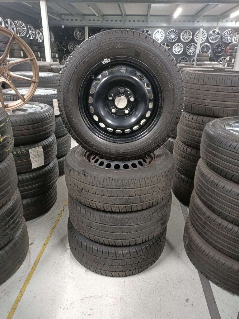 VW Transporter Staal velgen 16"inch 4 season Winterbanden, Ophalen, Gebruikt, 16 inch, Banden en Velgen