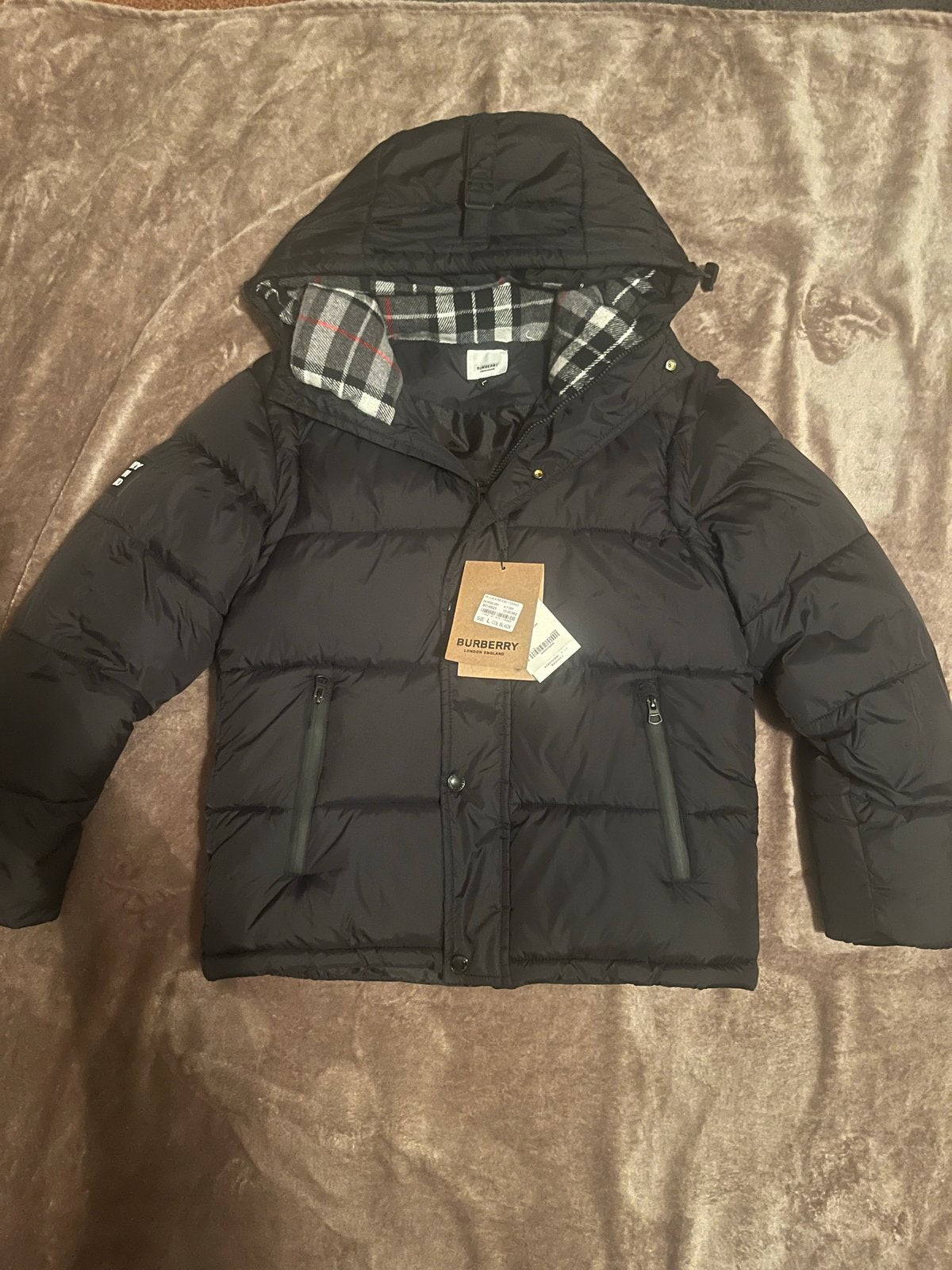 Burberry winterjas zwart - Maat S - Zo goed als nieuw, Ophalen of Verzenden, Zo goed als nieuw, Maat 36 (S), Zwart