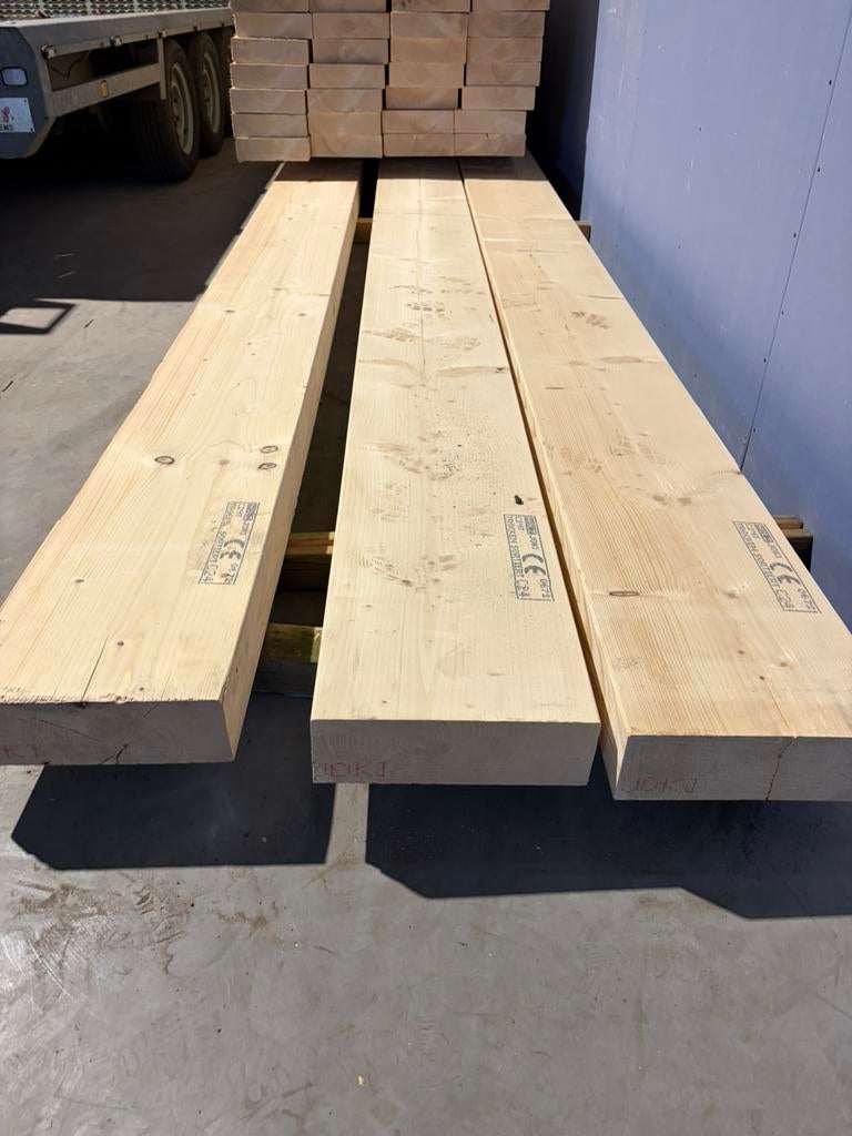 Te koop. Vuren balken, Tuin en Terras, Ophalen of Verzenden, Zo goed als nieuw, 250 cm of meer, Balken