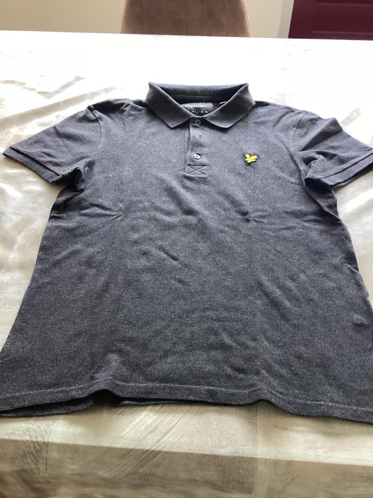 Grijze polo van Lyle&Scott maat S, Kleding | Heren, Ophalen of Verzenden, Zo goed als nieuw, Maat 46 (S) of kleiner, Grijs
