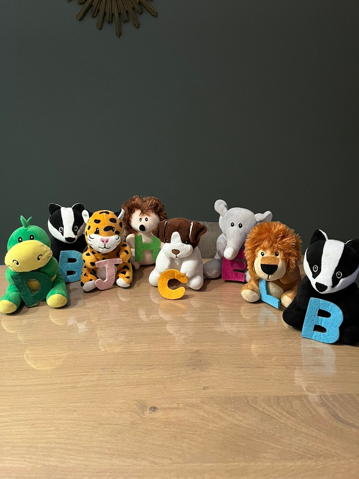 Leuke set knuffels met letter, Ophalen of Verzenden, Zo goed als nieuw, Overige typen