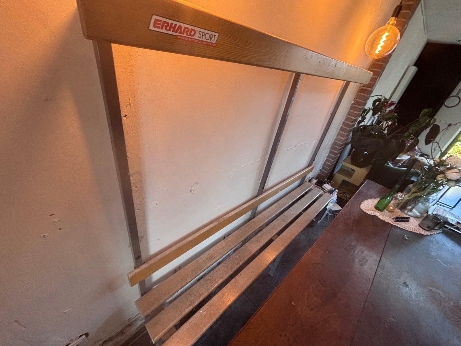 Kapstok kleedkamer met bankje vintage, Huis en Inrichting, Woonaccessoires | Kapstokken, Wandkapstok, Gebruikt, Ophalen of Verzenden
