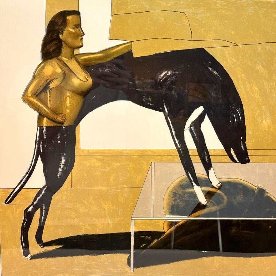 Pat Andrea (1942) - litho 'La louve', Antiek en Kunst, Ophalen of Verzenden