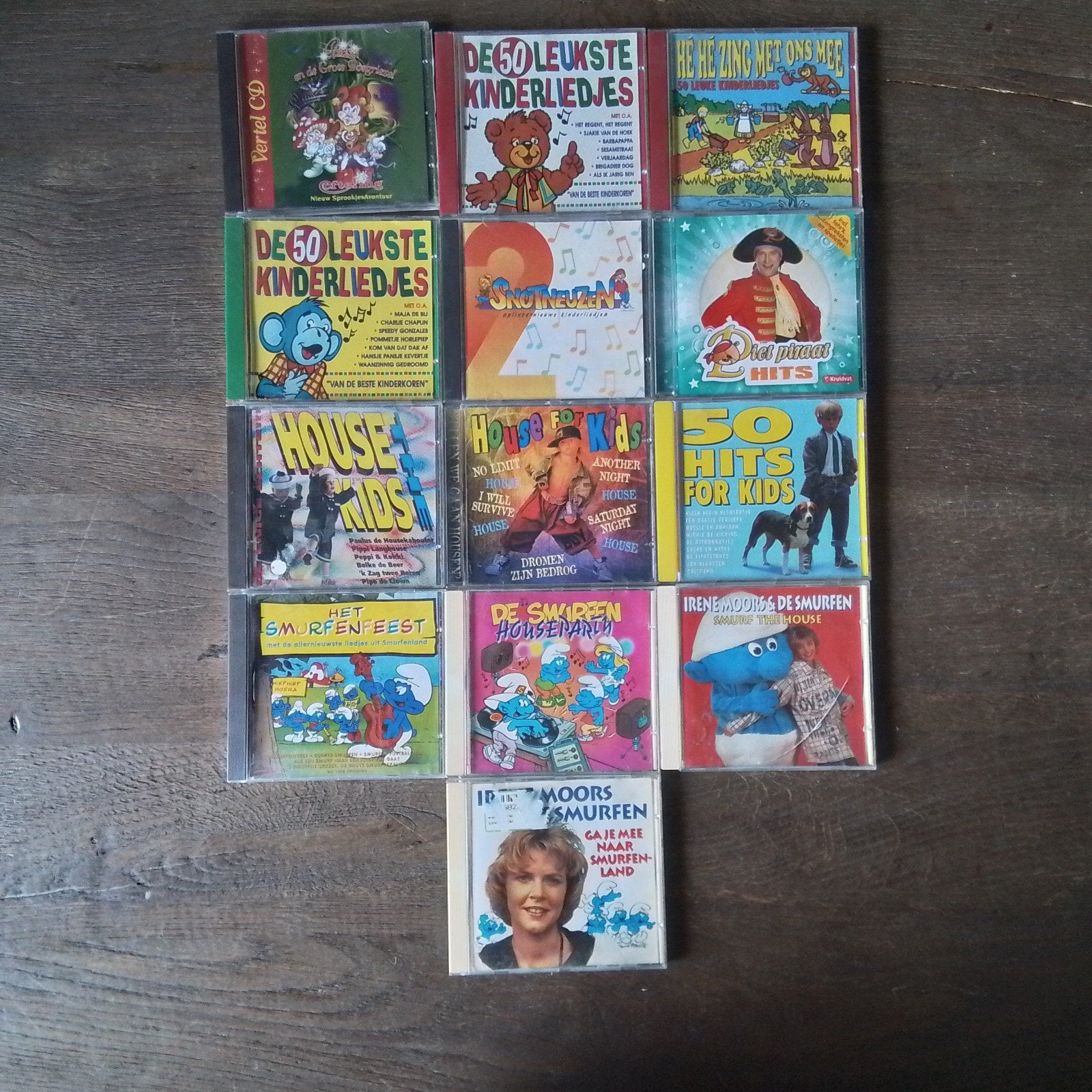 Grote collectie kinder-cd's: Smurfen, kinderliedjes, House, Ophalen of Verzenden, Gebruikt, Muziek, 6 tot 9 jaar