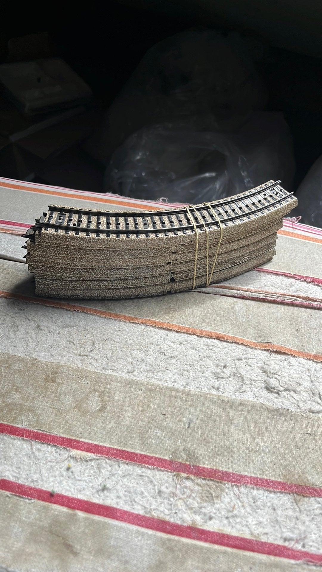 Te koop 10 grote gebogen rails van marklin 5120, Wisselstroom, Rails, Ophalen of Verzenden, Zo goed als nieuw