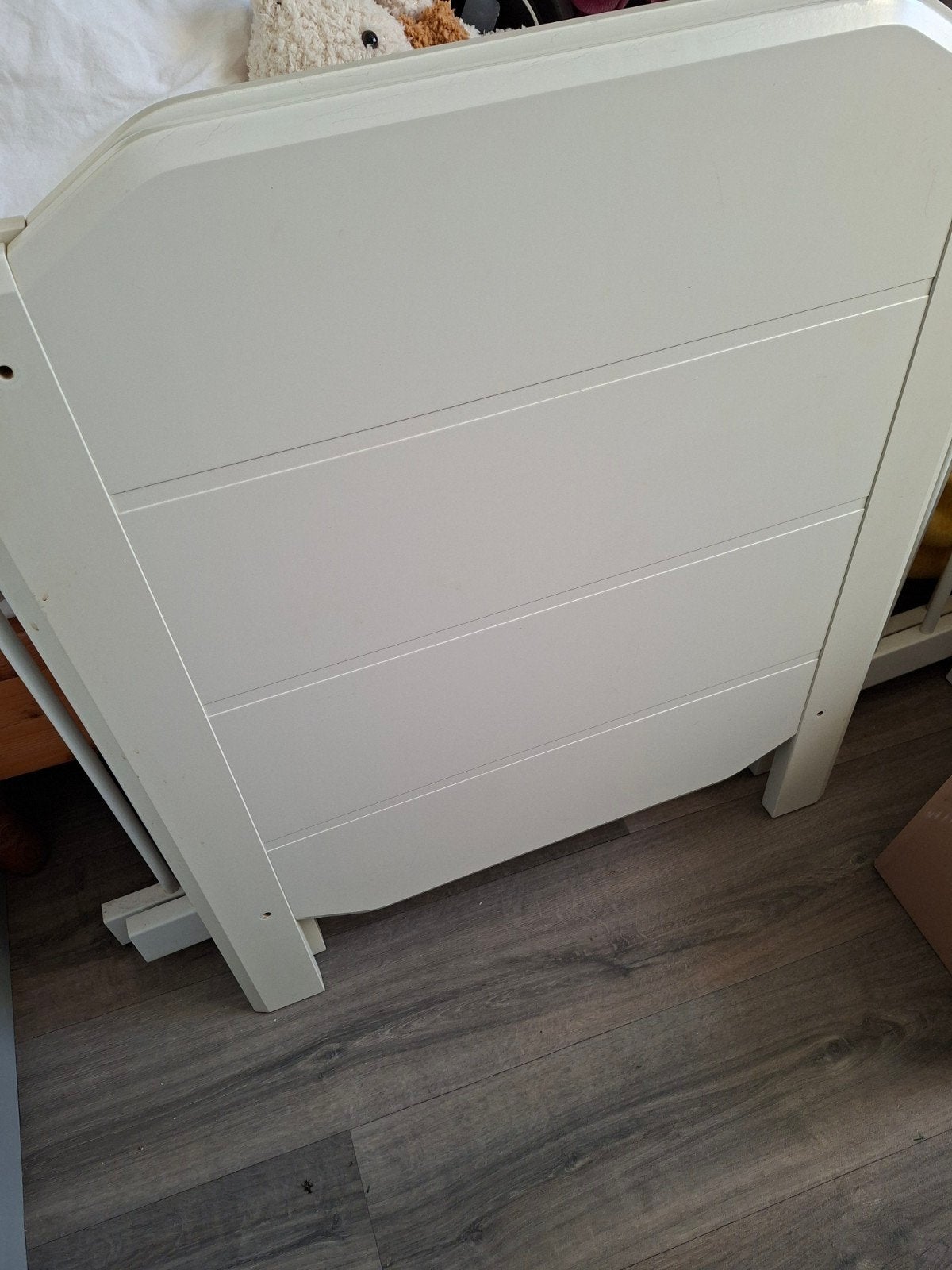Kinderledikantje met lakentjes en dekentjes, Gebruikt, 70 tot 85 cm, 140 tot 160 cm, Ophalen