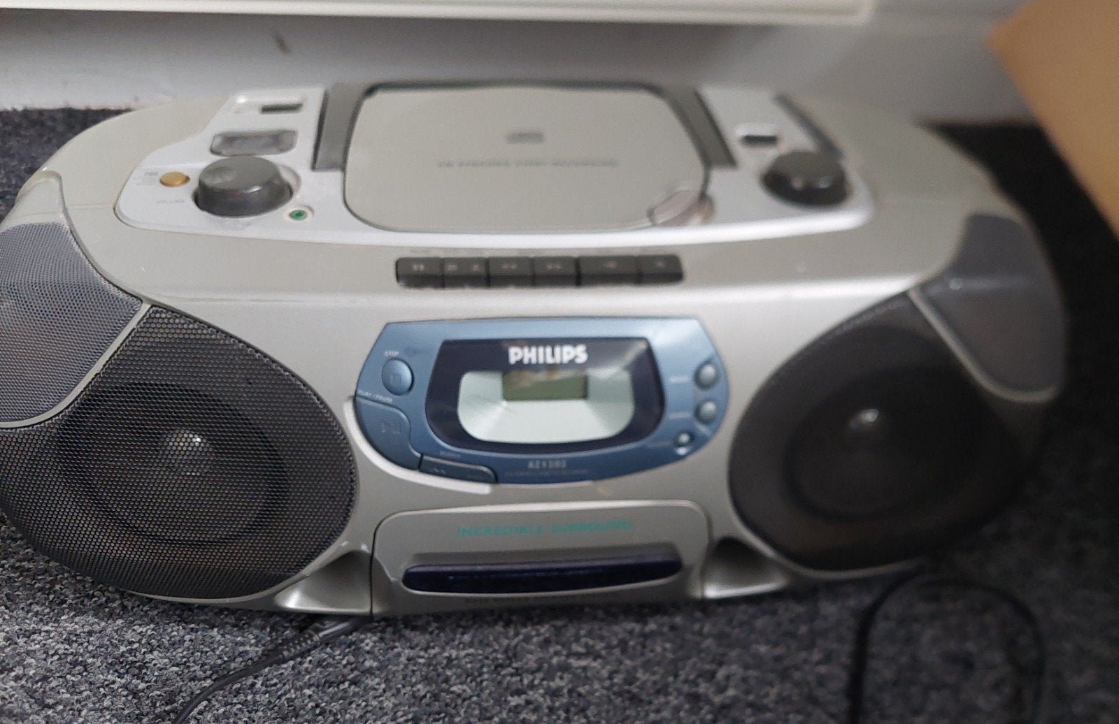 Philips AZ1202 CD Soundmachine met Radio en Cassettedeck, Ophalen of Verzenden, Gebruikt, Radio, Met cd-speler