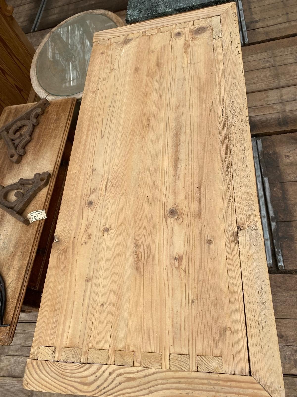Stoere landelijke spekkast voorraadkast met rooster, Ophalen