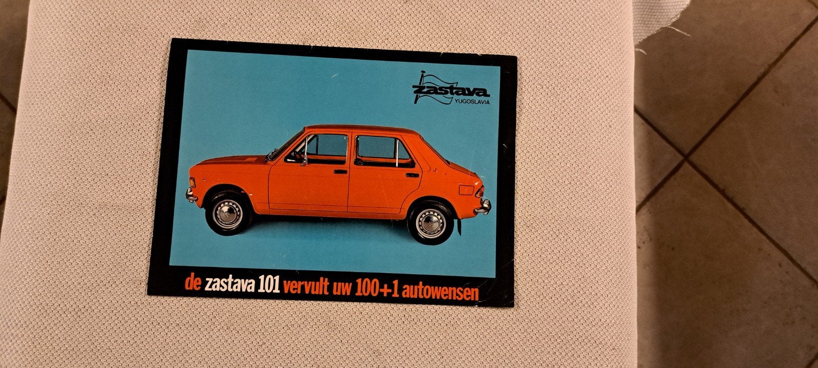 zastava 101 brochure ca 1979, Ophalen of Verzenden, Zo goed als nieuw, Overige merken