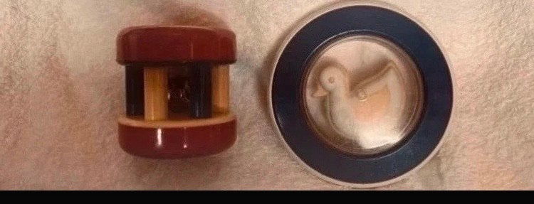 vintage speeltje en rammelaar Fisher price, Ophalen of Verzenden, Zo goed als nieuw