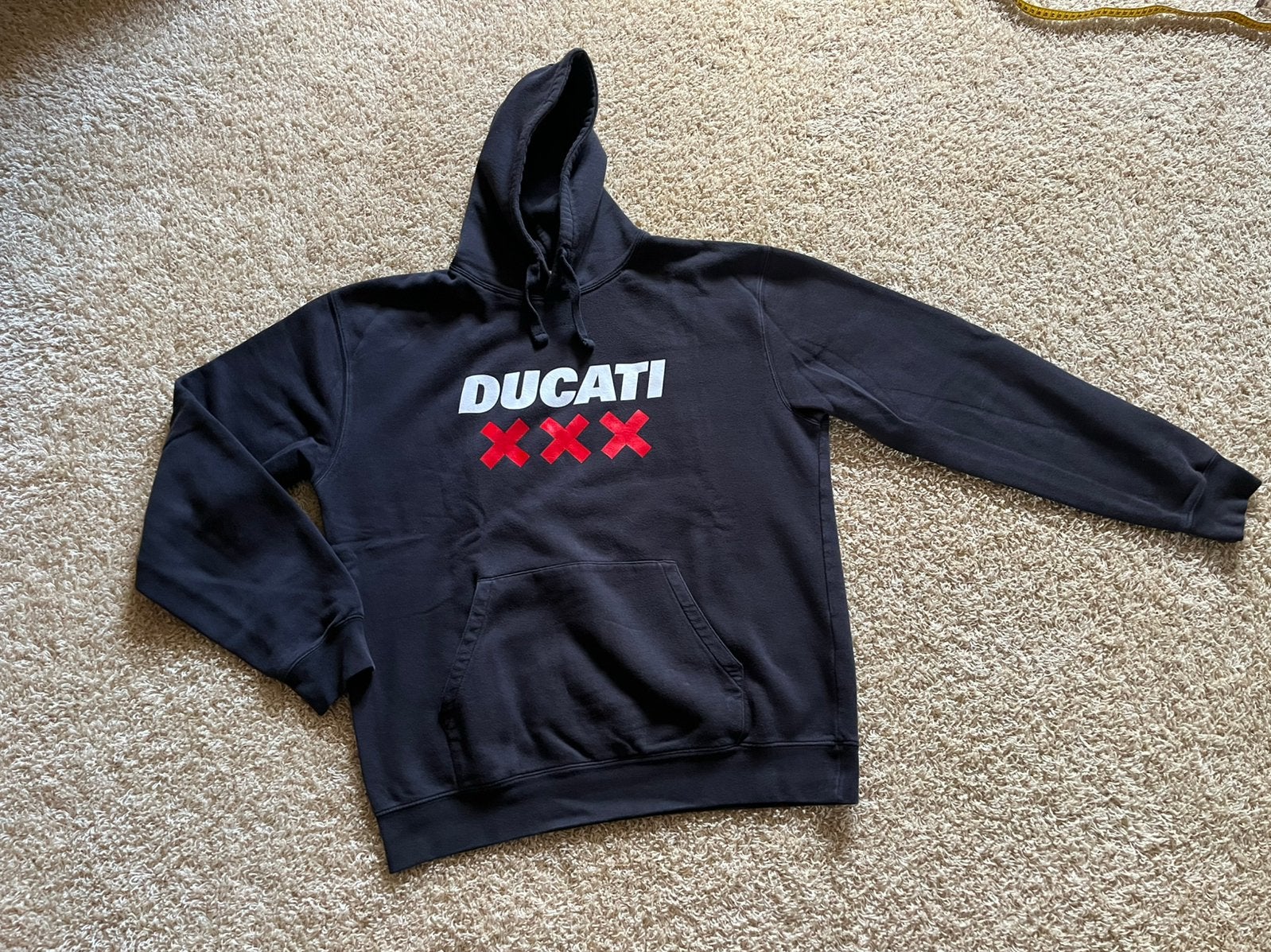 Ducati Amsterdam hoodie zwart mt. XL, Ophalen of Verzenden, Zo goed als nieuw, Maat 56/58 (XL), Zwart