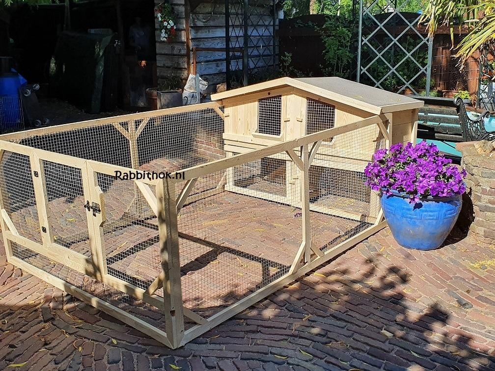 Konijnenhokken  NIEUW, Dieren en Toebehoren, Knaagdieren en Konijnen | Hokken en Kooien, Ophalen, 110 cm of meer, Nieuw, 90 cm of meer