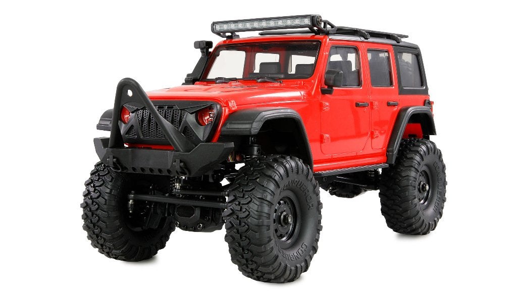 AMXRock Mini-Crosstrail Scale Crawler 4WD 1/16 RTR red, Ophalen of Verzenden, Nieuw, Overige schalen, Auto offroad