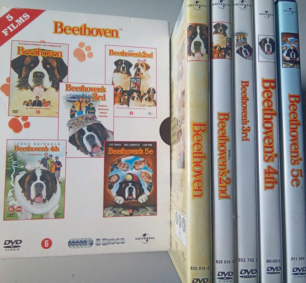 Beethoven 5 dvd box Beethoven's, Alle leeftijden, Ophalen of Verzenden, Zo goed als nieuw