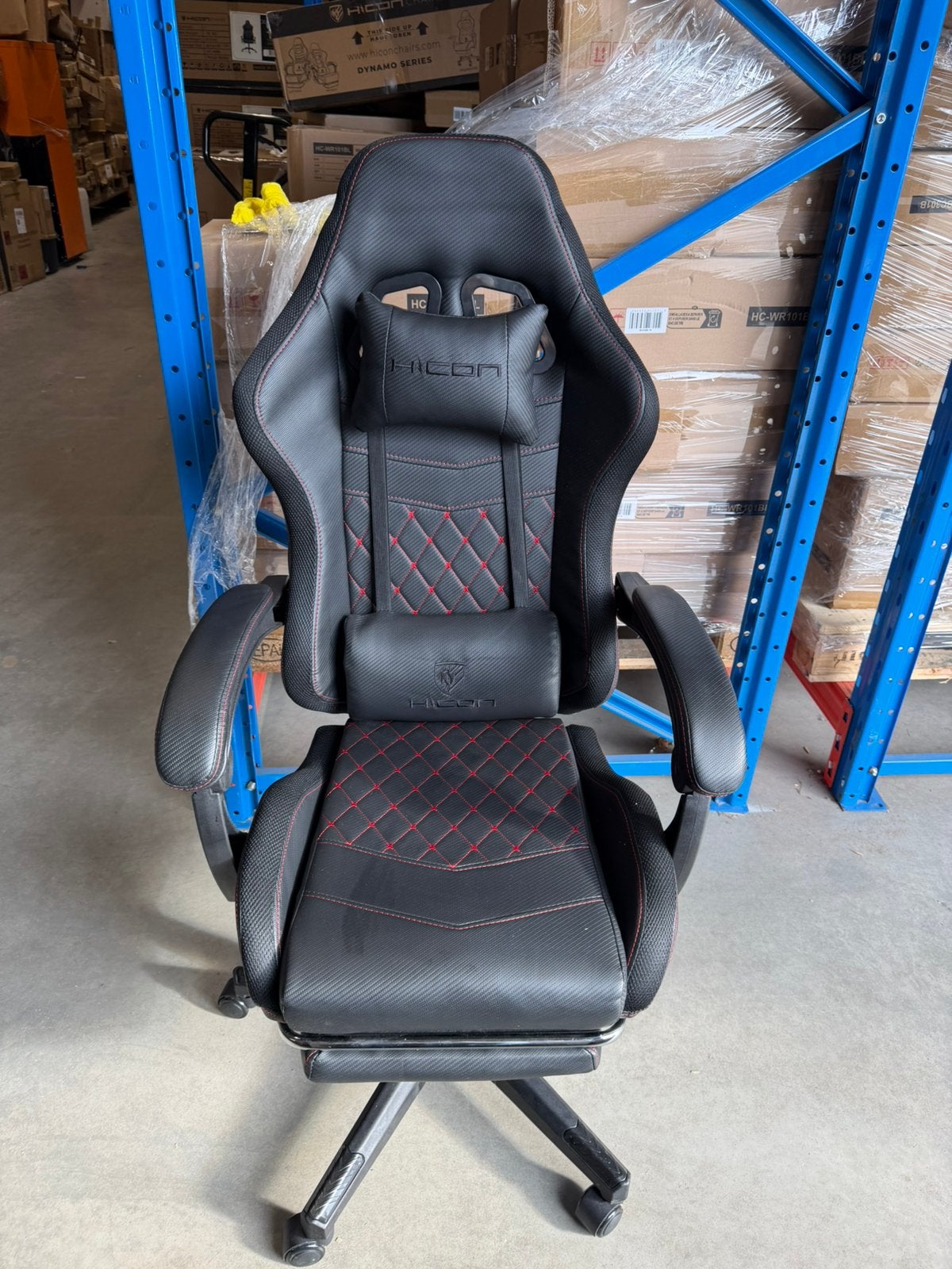 Gamestoel-Bureaustoel-Ergonomische-Zwart-Wit, Ophalen, Zwart, Nieuw, Ergonomisch