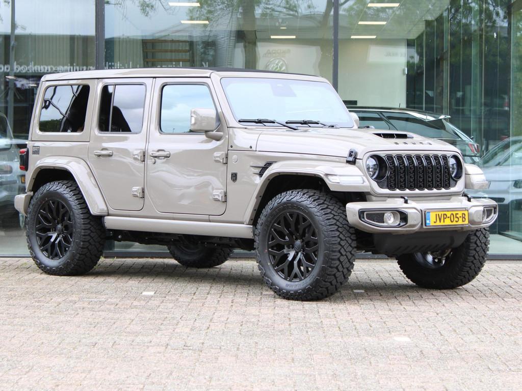 Jeep Wrangler Unlimited 4xe 380 Brute Custom Conversion Skyv, Auto's, Jeep, Automaat, 4 cilinders, Cabriolet, Bedrijf