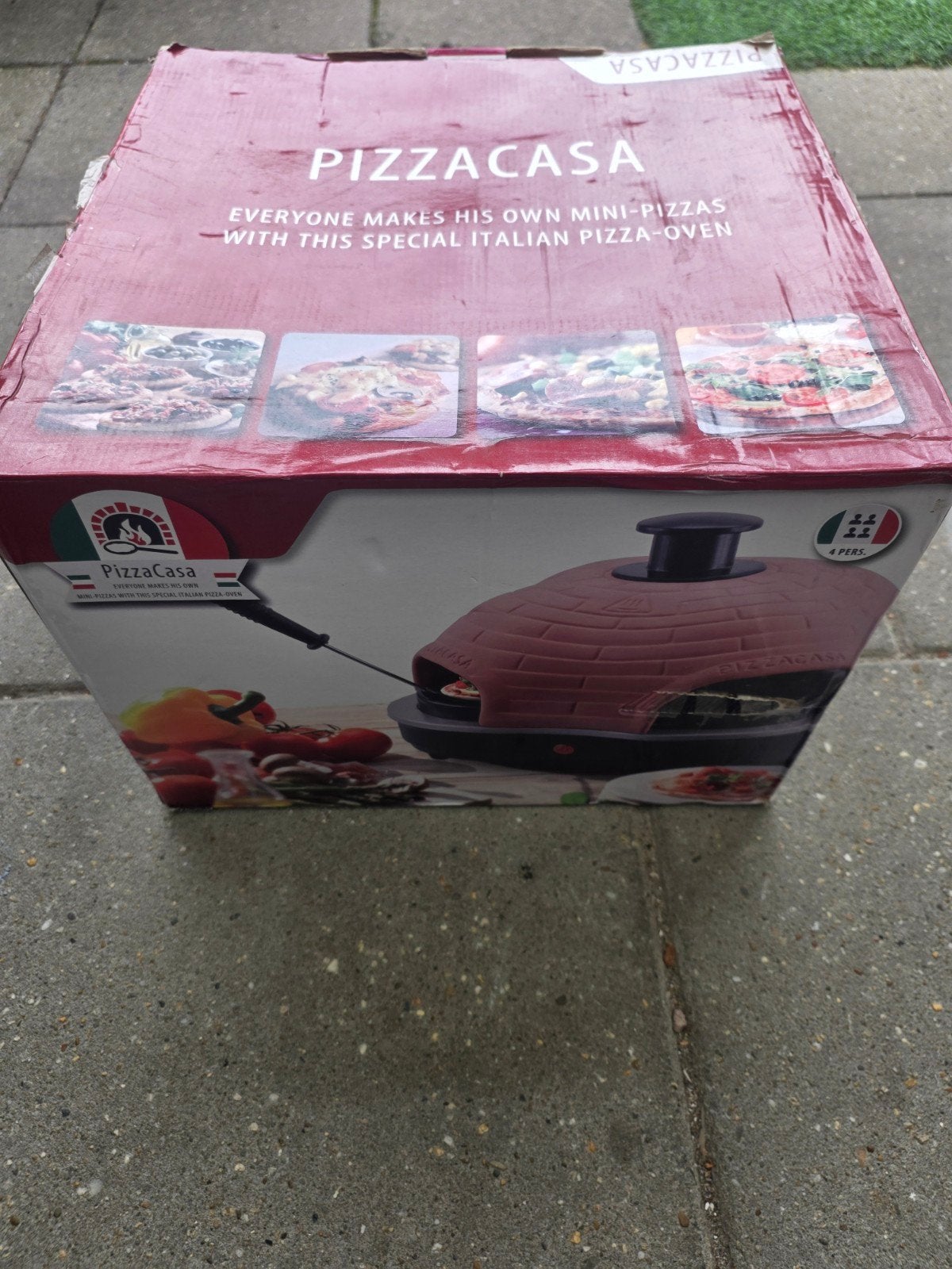PizzaCasa Pizzaoven - Maak je eigen mini-pizza's, Ophalen, Zo goed als nieuw, Pizzaoven