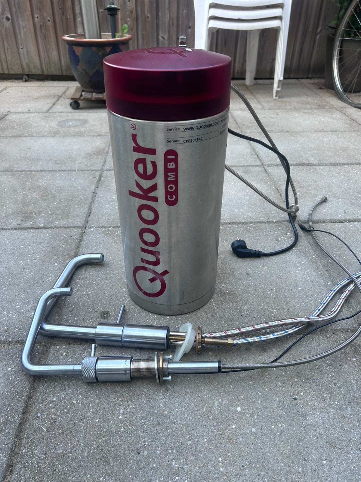 Quooker Combi 7 Liter plus 3.0 met Quooker kranen, Gebruikt, 6 t/m 10 jaar oud, Minder dan 20 liter, Boiler