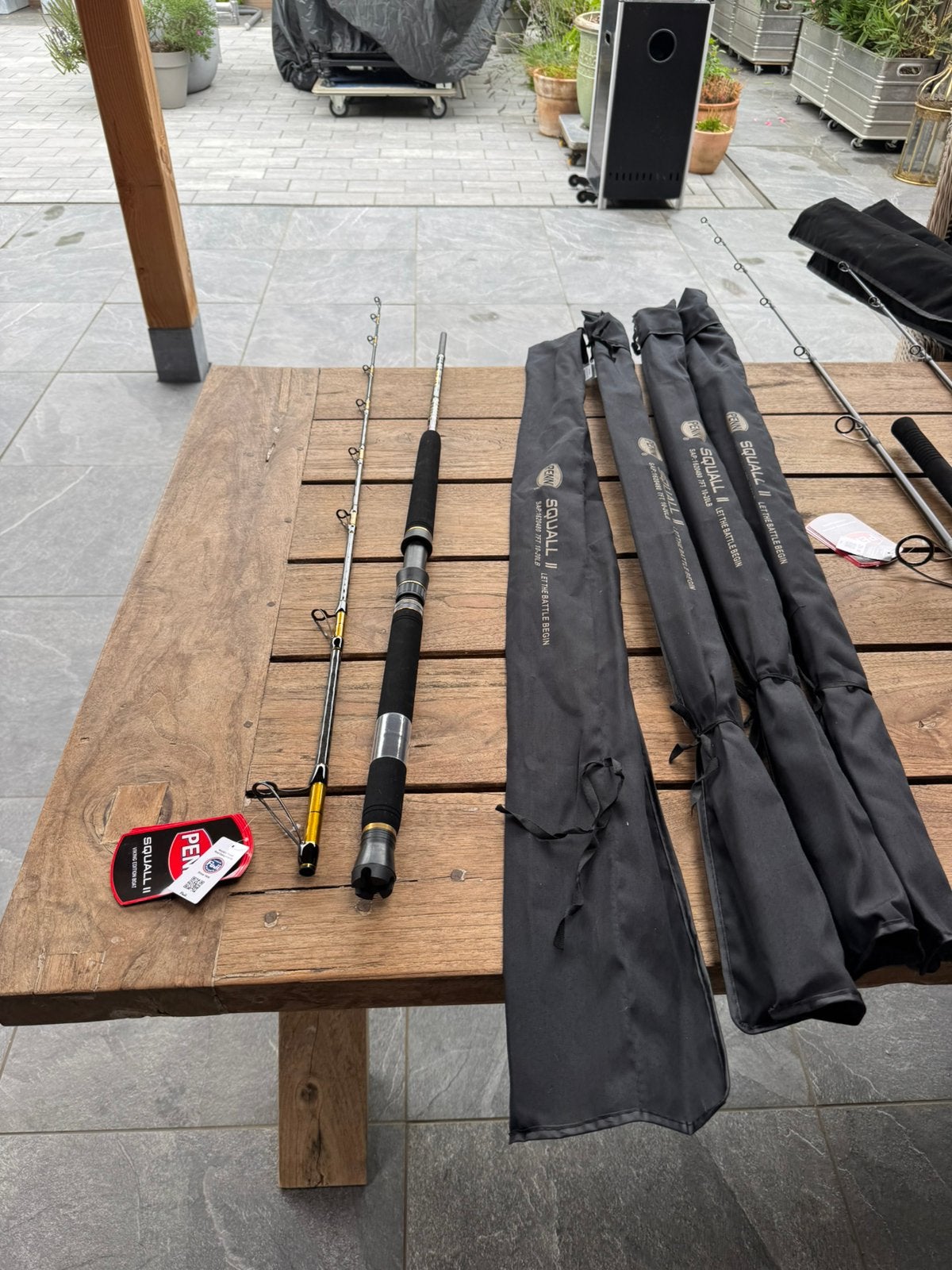 penn squall ll 2,13m en 10-20 lb  100-250 gr boothengels, Ophalen of Verzenden, Nieuw, Werphengel