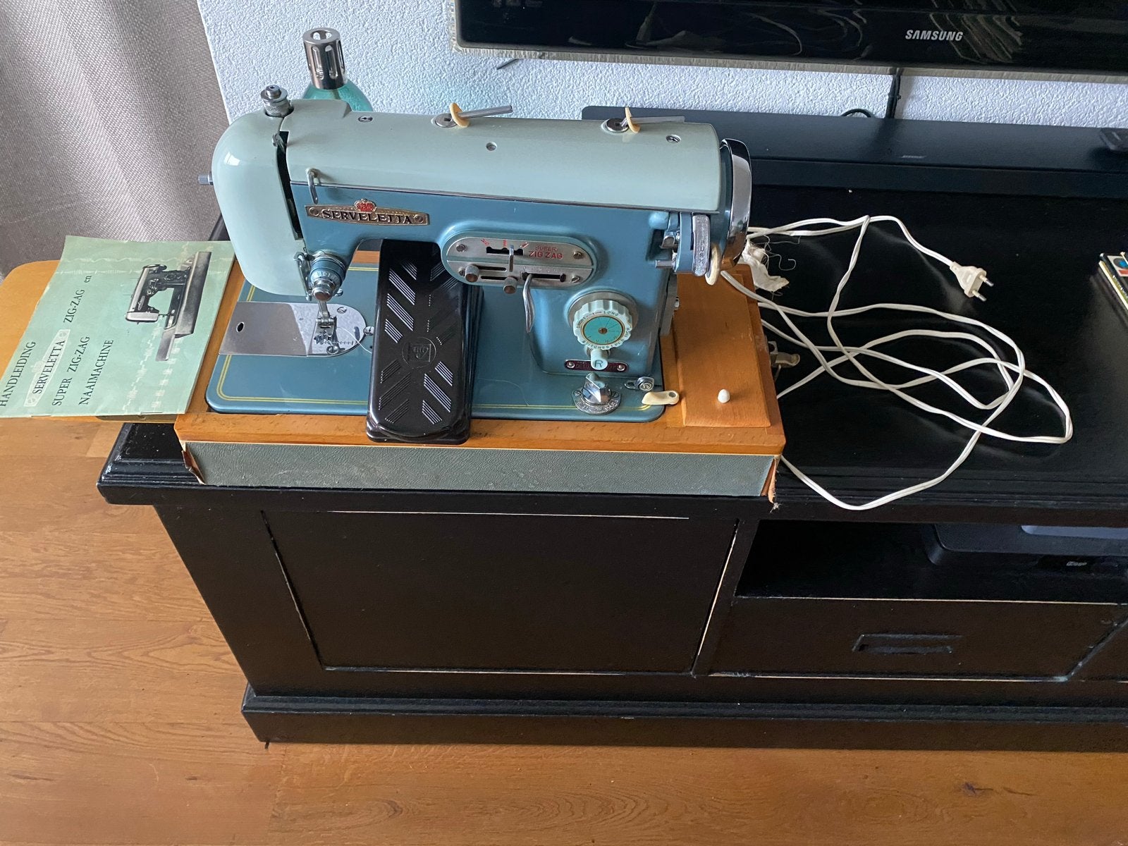 Vintage Supervelletta Naaimachine - Goede Staat, Ophalen of Verzenden, Gebruikt, Naaimachine, Overige merken