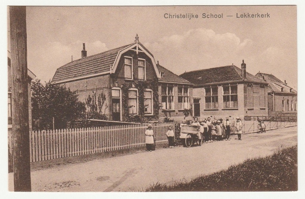 Lekkerkerk - Christelijke School, Verzenden, Voor 1920, Ongelopen, Zuid-Holland