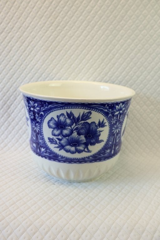 Vintage grote bloempot Boch, Rond, Ophalen of Verzenden, Zo goed als nieuw, Aardewerk