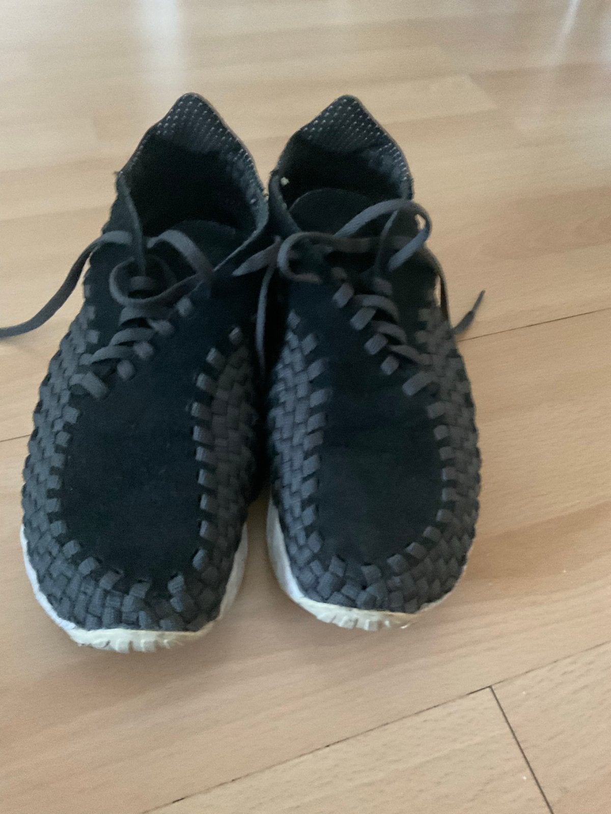 Nike Air Footscape Woven, Ophalen of Verzenden, Zo goed als nieuw, Zwart, Sneakers of Gympen