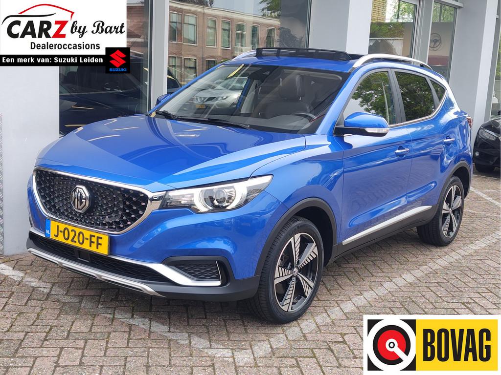 MG Mg Zs EV LUXURY 45 KWH Open dak | Adaptive Cruise | Carpl, Auto's, 12 maanden, Gebruikt, Zwart, 273 km