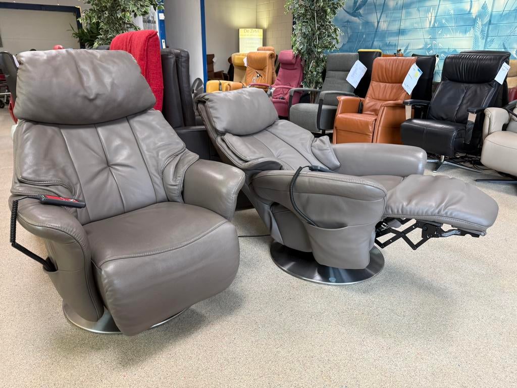 Himolla staopstoelen relax fauteuils gratis bezorging, Ophalen of Verzenden, Nieuw, Leer, Ruim 100 modellen in alle kleuren en maten