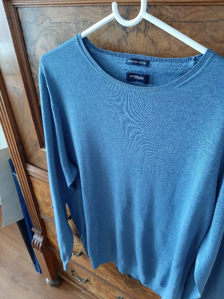 McGregor petrolkleurige trui L, Kleding | Heren, Maat 52/54 (L), Ophalen of Verzenden, Zo goed als nieuw, McGregor