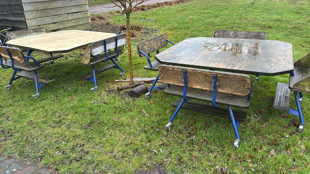 Kinderopvang meubilair/ banken, Ophalen, Gebruikt, Rechthoekig, Hout