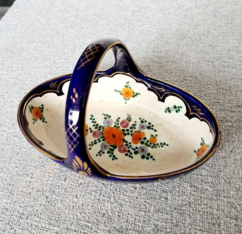Vintage Plateel Schaaltje Regina - René WB Gouda Holland, Ophalen of Verzenden