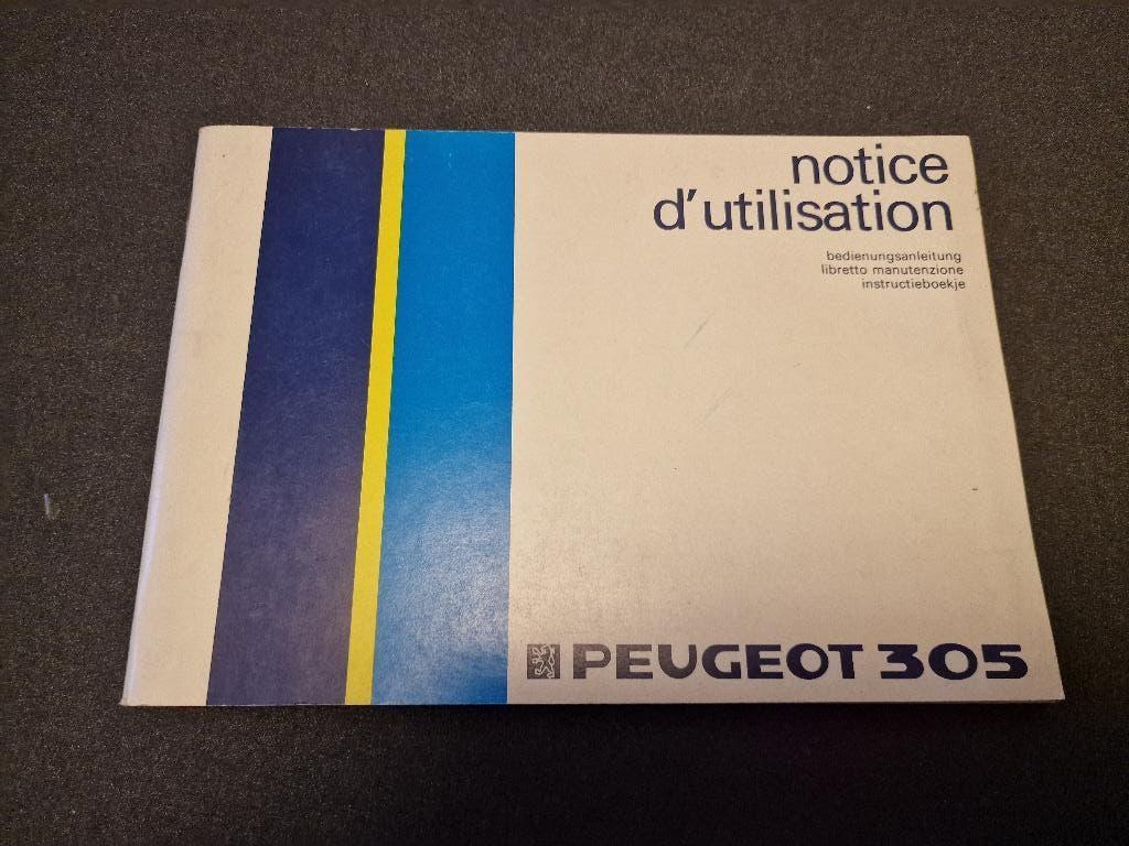 Peugeot 305 Handleiding / Instructieboekje, Auto diversen, Handleidingen en Instructieboekjes, Ophalen