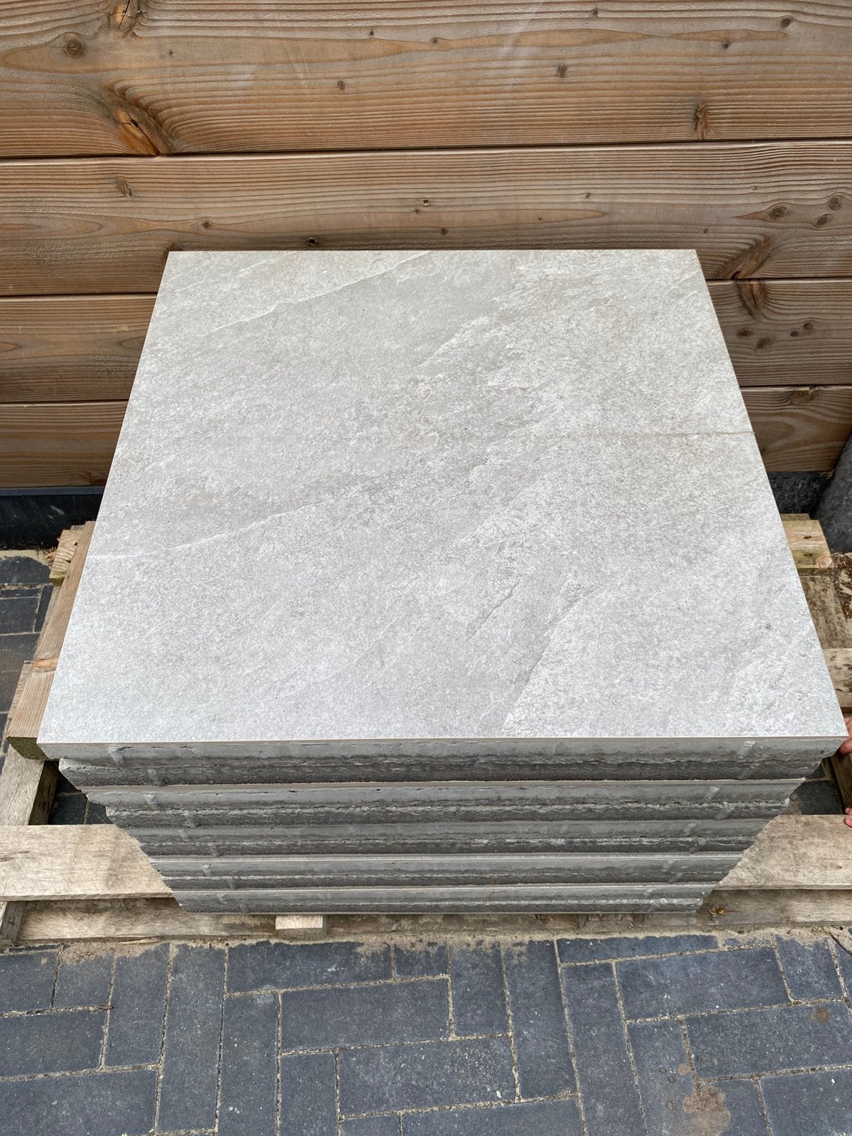 Keramische tuintegel 60x60, Ophalen, 60 cm of meer, Zo goed als nieuw, Minder dan 5 m²