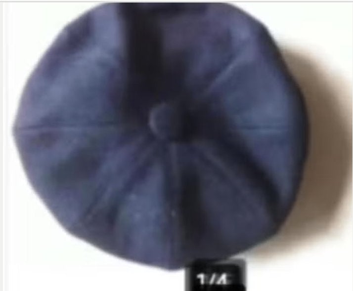 Meisjes alpino baret met klep en drukker,zwart wol/filt., Ophalen of Verzenden, Zo goed als nieuw, Maat 34 (XS) of kleiner, Muts