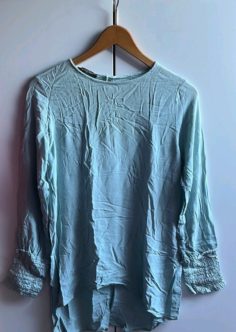Lichtgroene top/tuniek maat 40/42, G. Ricceri, Ophalen of Verzenden, Zo goed als nieuw, Groen
