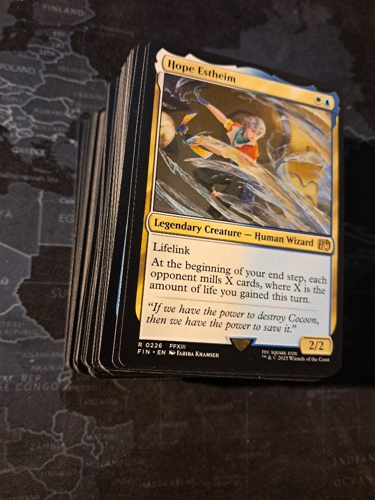 MTG Commander Budget Deck Hope Esteim wit blauw lifegain, Ophalen of Verzenden, Zo goed als nieuw, Speeldeck