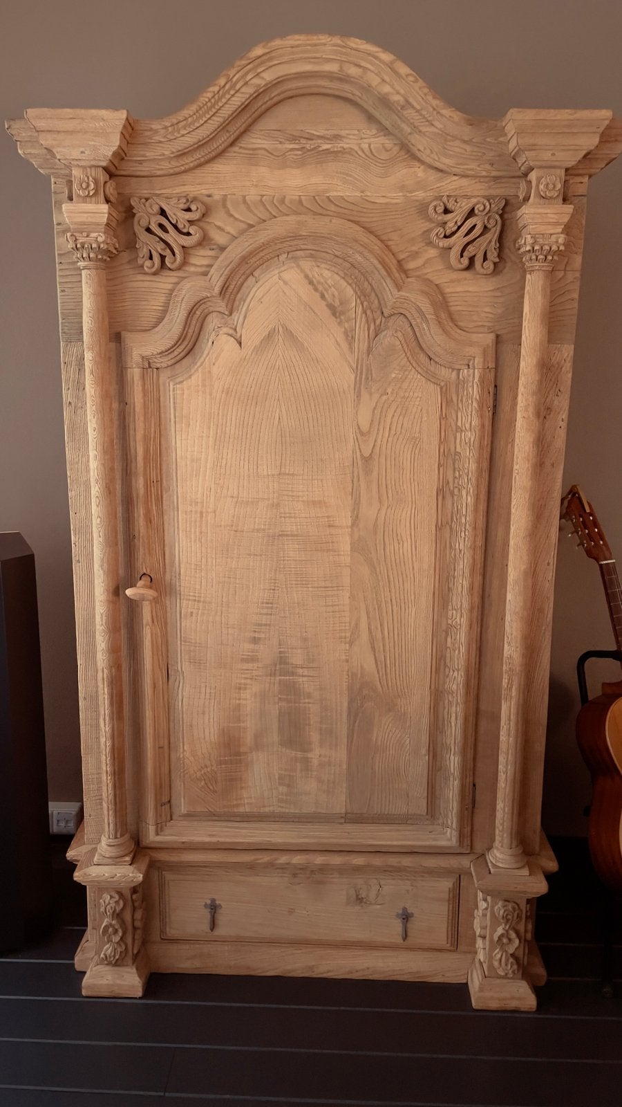 Unieke massieve Franse eiken kast - H195xB120xD61, Ophalen