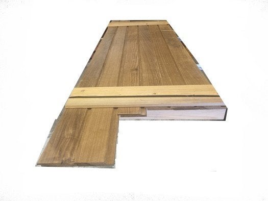 1.72 m2 channelsiding rabat hardhout - nr: HP137, Ophalen, Planken, Nieuw, Hardhout