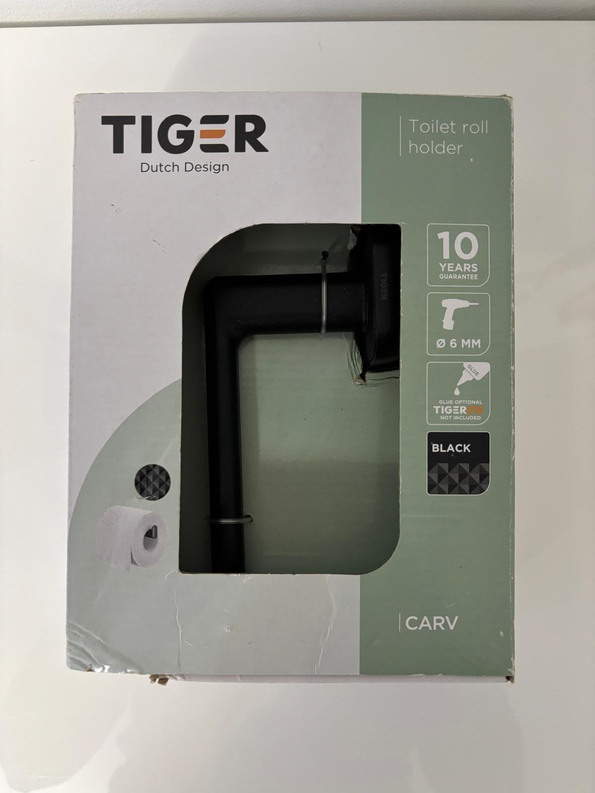 Tiger Urban toiletrolhouder zwart, Ophalen of Verzenden, Nieuw, Zwart